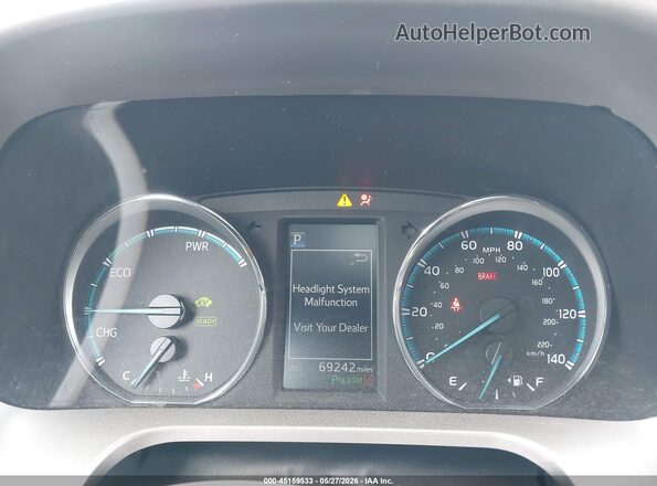 JTMRJREV9GD012079 2016 TOYOTA RAV4 HYBRID Silver Вид задніх сидінь