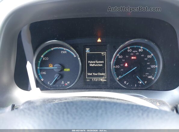JTMRJREVXGD031983 2016 TOYOTA RAV4 HYBRID Silver Вид задніх сидінь