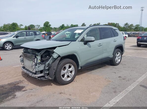 JTMRWRFV1KD027619 2019 TOYOTA RAV4 HYBRID Teal Front left