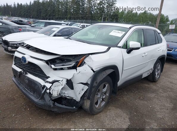 JTMRWRFV2ND140290 2022 TOYOTA RAV4 HYBRID White Vista tres cuartos delantera izquierda