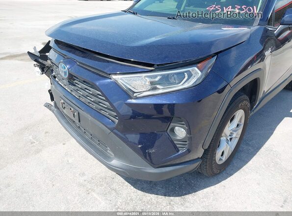 JTMRWRFV9MD136445 2021 TOYOTA RAV4 HYBRID Blue Вид спереду
