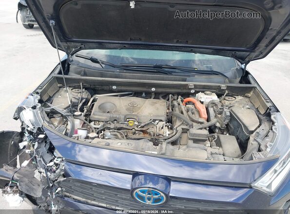 JTMRWRFV9MD136445 2021 TOYOTA RAV4 HYBRID Blue Вид ззаду