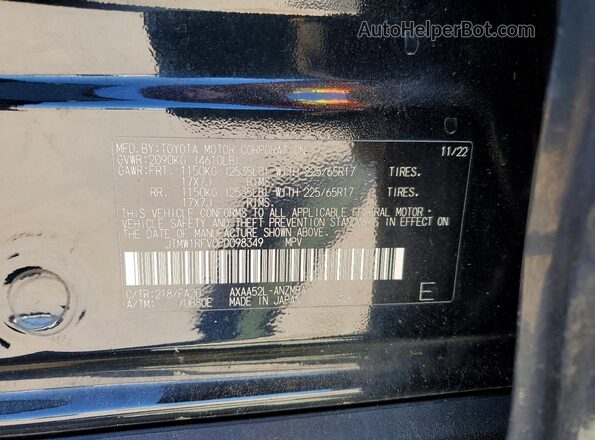 JTMW1RFV0PD098349 2023 TOYOTA RAV4 Black 