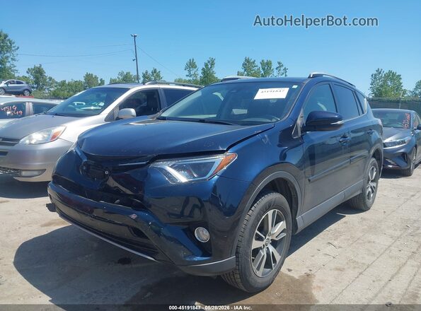JTMWFREV2JJ211035 2018 TOYOTA RAV4 Blue Przód lewy
