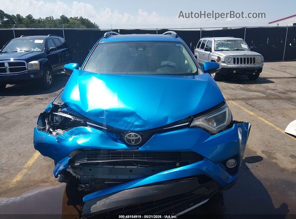 JTMWFREV4HJ705942 2017 TOYOTA RAV4 Blue Вид щитка приладів