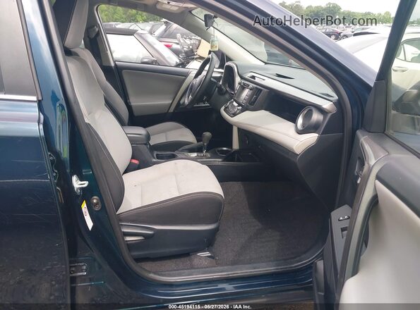 JTMWFREV5JJ182226 2018 TOYOTA RAV4 Синий Вид салона спереди
