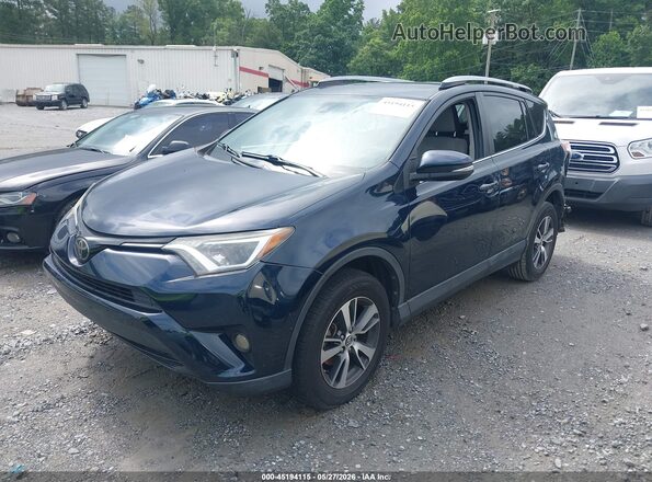 JTMWFREV5JJ182226 2018 TOYOTA RAV4 Синий Передняя левая четверть