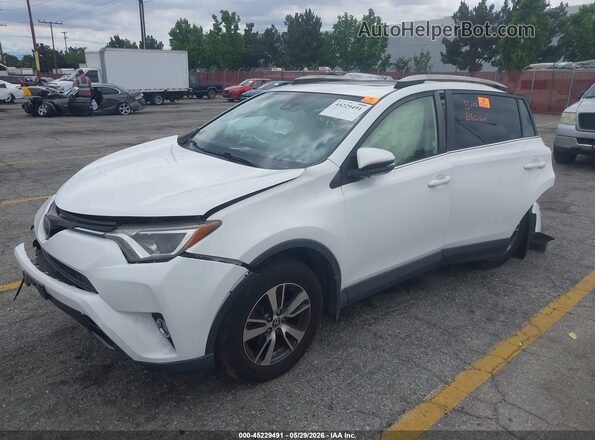 JTMWFREV5JJ744707 2018 TOYOTA RAV4 White Առջևի ձախ երեք քառորդ տեսարան