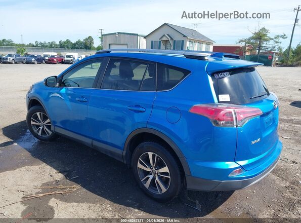 JTMWFREVXHD107899 2017 TOYOTA RAV4 Синий Задняя левая четверть