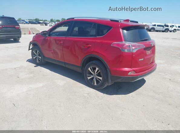 JTMWFREVXHJ128446 2017 TOYOTA LE Красный Задняя левая четверть