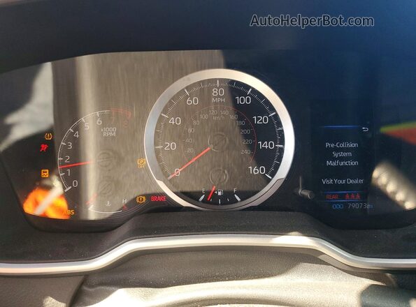 JTNB4MBE2M3106401 2021 TOYOTA LL White Instrument cluster view