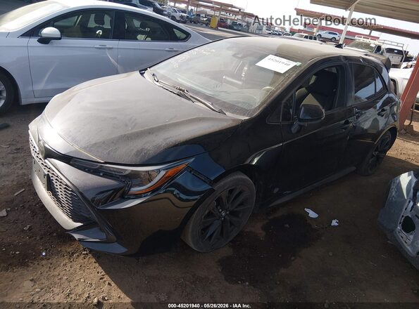 JTND4RBE0L3100925 2020 TOYOTA COROLLA Black წინა მარცხენა ხედი სამი მეოთხედიდან