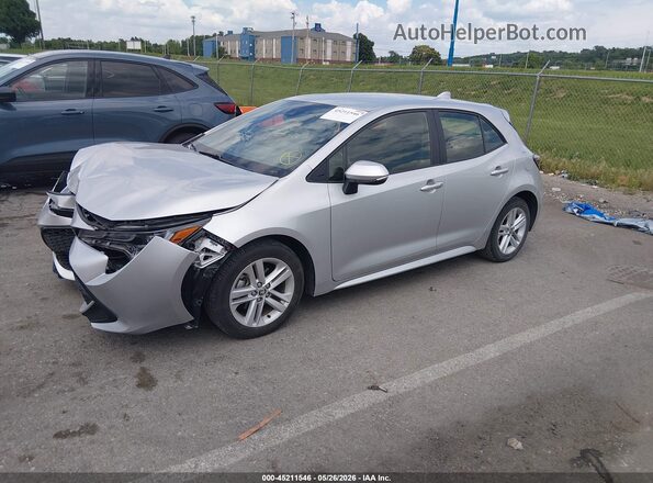 JTNK4RBEXK3007142 2019 TOYOTA COROLLA Серебряный Передняя левая четверть