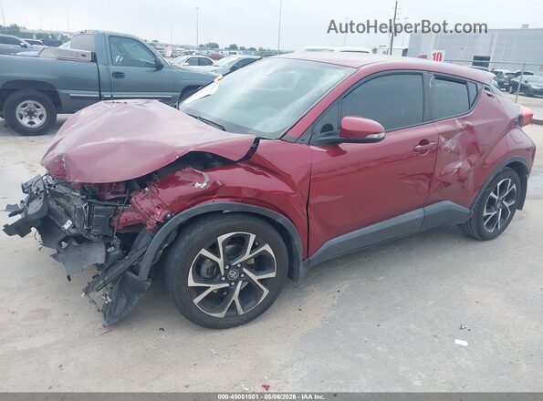 JTNKHMBX2J1011253 2018 TOYOTA LE Red Առջևի ձախ երեք քառորդ տեսարան
