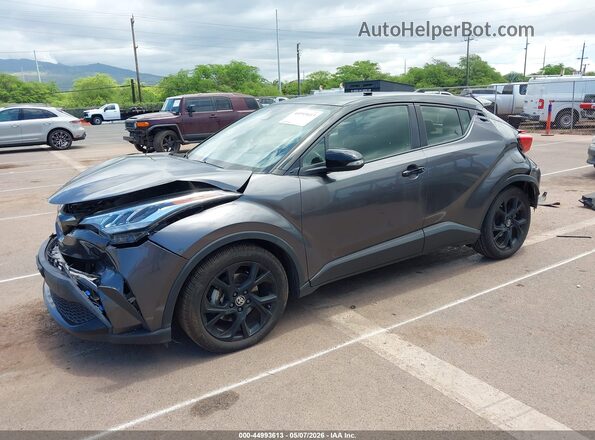 JTNKHMBX2M1114175 2021 TOYOTA C-HR Gray Առջևի ձախ երեք քառորդ տեսարան