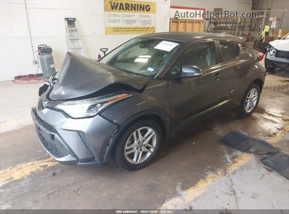 JTNKHMBX6M1111652 2021 TOYOTA LE Gray Առջևի ձախ երեք քառորդ տեսարան