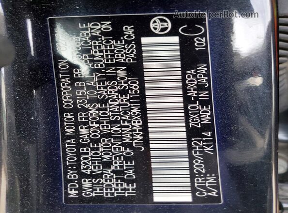JTNKHMBX9M1115601 2021 TOYOTA C-HR Charcoal Widok komory silnika