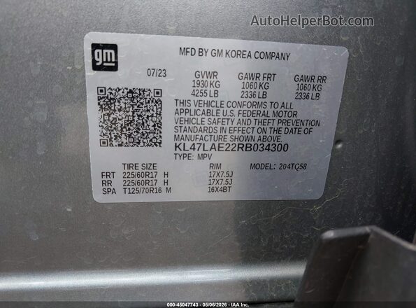 KL47LAE22RB034300 2024 BUICK OTHER Blue Engine compartment view