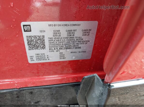 KL47LBE29RB173846 2024 BUICK OTHER Красный Вид подкапотного пространства