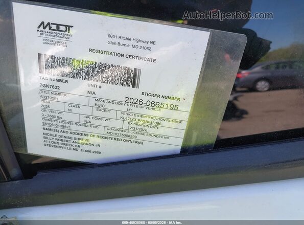 KL47LCEP8SB086396 2025 BUICK OTHER White Շարժիչի բաժամունքի տեսք