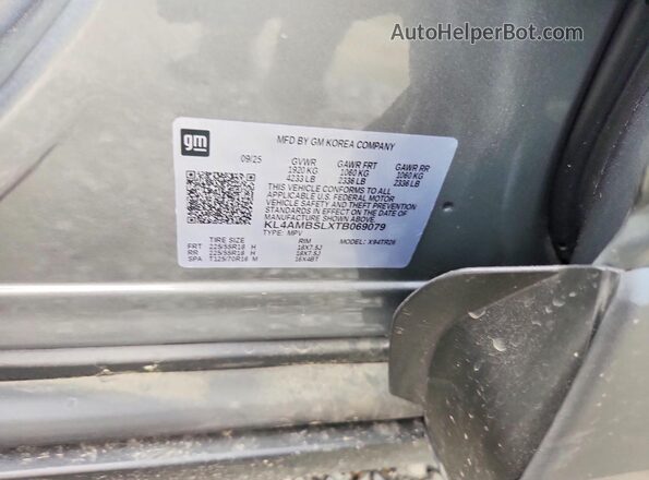 KL4AMBSLXTB069079 2026 BUICK ENCORE Silver Widok naklejki z numerem VIN