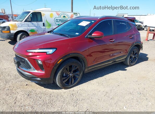 KL4AMDSL6SB045999 2025 BUICK ENCORE Red Առջևի ձախ երեք քառորդ տեսարան