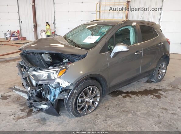 KL4CJ1SB8KB785268 2019 BUICK ENCORE Gray Vista tres cuartos delantera izquierda