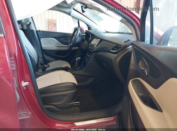 KL4CJASB0JB635766 2018 BUICK ENCORE Red Front interior view