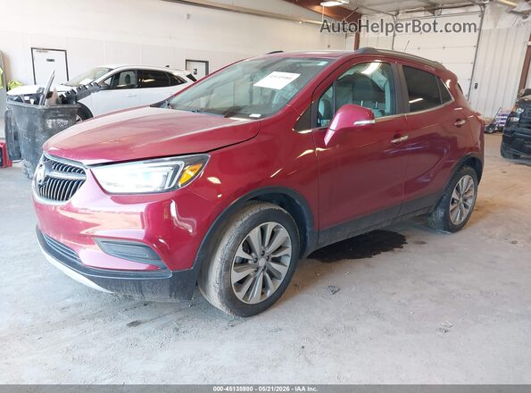 KL4CJASB0JB635766 2018 BUICK ENCORE Red Front left