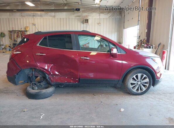 KL4CJASB0JB635766 2018 BUICK ENCORE Red Rear interior view