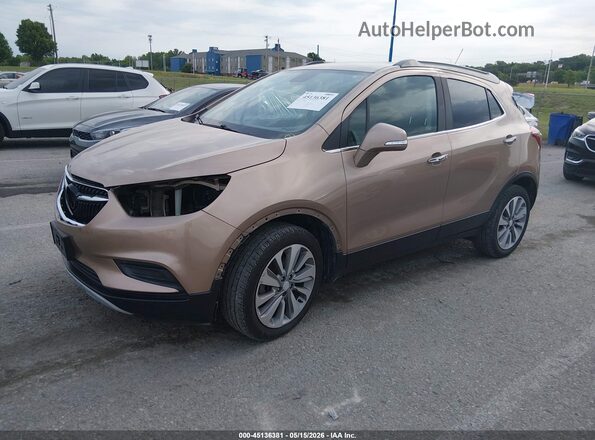 KL4CJASB0KB708426 2019 BUICK ENCORE Beige Передня ліва чверть