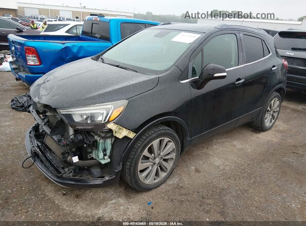 KL4CJASB1JB513580 2018 BUICK ENCORE Black Vista tres cuartos delantera izquierda