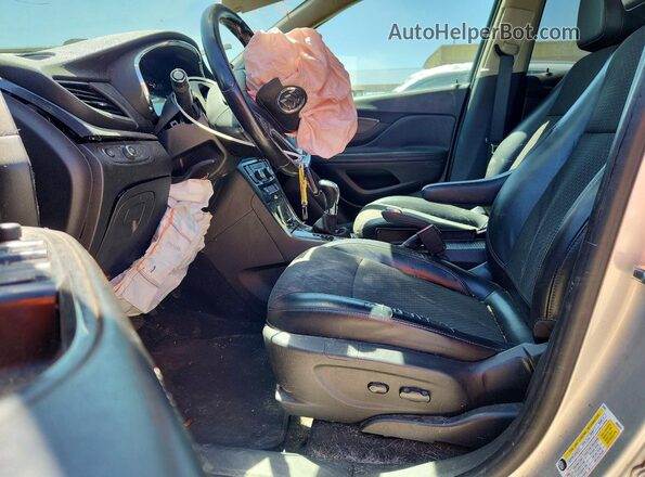 KL4CJASB1KB846749 2019 BUICK ENCORE Серебряный Вид салона спереди