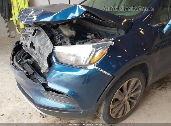KL4CJASB2KB760916 2019 BUICK ENCORE Blue Front view