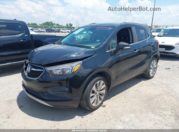 KL4CJASB3HB109545 2017 BUICK ENCORE Black Առջևի ձախ երեք քառորդ տեսարան