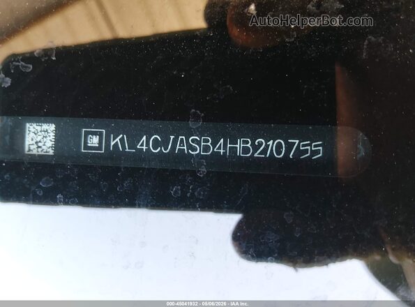 KL4CJASB4HB210755 2017 BUICK ENCORE White Engine compartment view