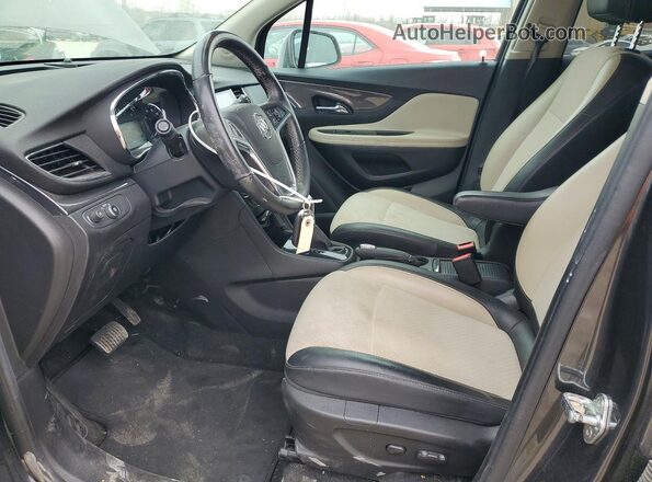 KL4CJASB6JB592681 2018 BUICK ENCORE Gray წინა სალონის ხედი