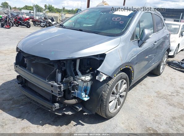 KL4CJASB6KB879651 2019 BUICK ENCORE Серый Передняя левая четверть