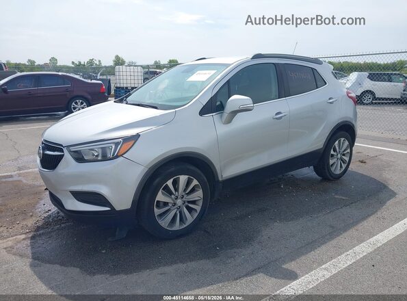 KL4CJASB7JB543859 2018 BUICK ENCORE Silver Przód lewy