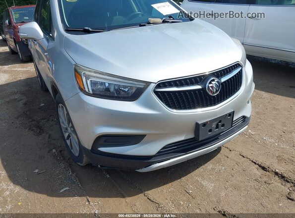 KL4CJASB8JB539514 2018 BUICK ENCORE Silver წინა ხედი