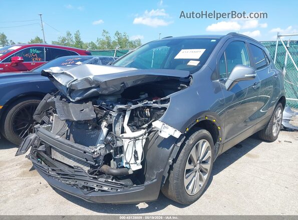 KL4CJASB9KB799468 2019 BUICK ENCORE Gray წინა მარცხენა ხედი სამი მეოთხედიდან