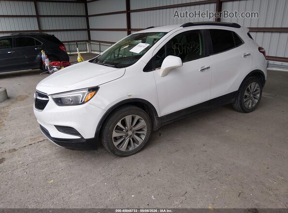 KL4CJASB9LB320175 2020 BUICK ENCORE White Առջևի ձախ երեք քառորդ տեսարան