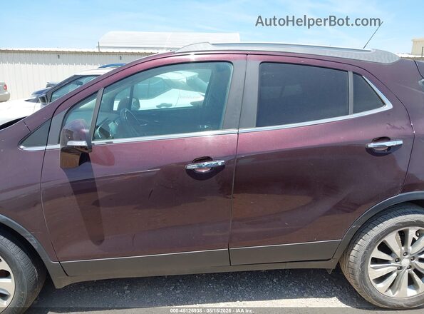 KL4CJASBXHB104228 2017 BUICK ENCORE Maroon უკანა სალონის ხედი