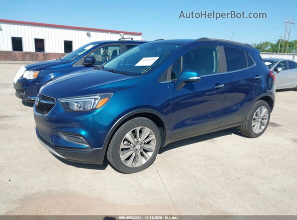 KL4CJASBXKB843235 2019 BUICK ENCORE Синий Передняя левая четверть