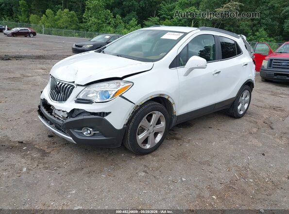 KL4CJCSB0GB696331 2016 BUICK ENCORE White წინა მარცხენა ხედი სამი მეოთხედიდან