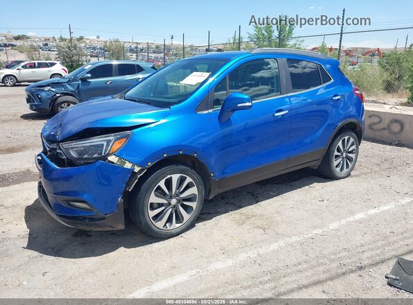 KL4CJCSB5JB527851 2018 BUICK ENCORE Blue Առջևի ձախ երեք քառորդ տեսարան