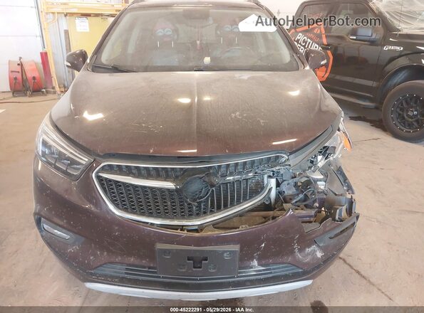 KL4CJCSB8JB533577 2018 BUICK ENCORE Maroon Instrument cluster view