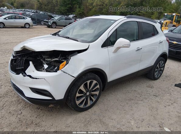 KL4CJCSM4KB761661 2019 BUICK ENCORE White Առջևի ձախ երեք քառորդ տեսարան
