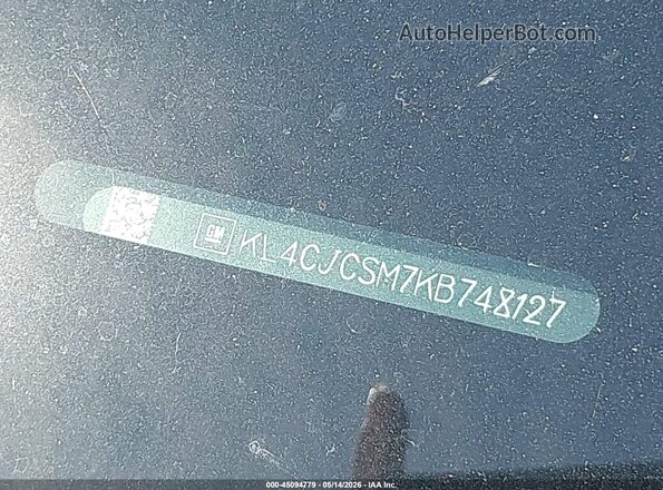 KL4CJCSM7KB748127 2019 BUICK ENCORE White 