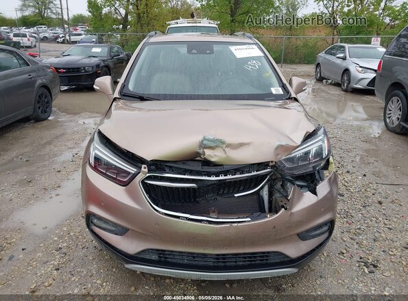 KL4CJDSBXJB617776 2018 BUICK ENCORE Tan ხელსაწყოთა პანელის ხედი